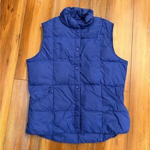 Lands' End Blue Puffer Vest